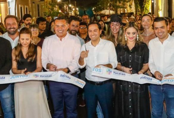 INAUGURAN RENÁN BARRERA Y MAURICIO VILA EL CORREDOR GASTRONÓMICO TURÍSTICO DE LA CALLE 47