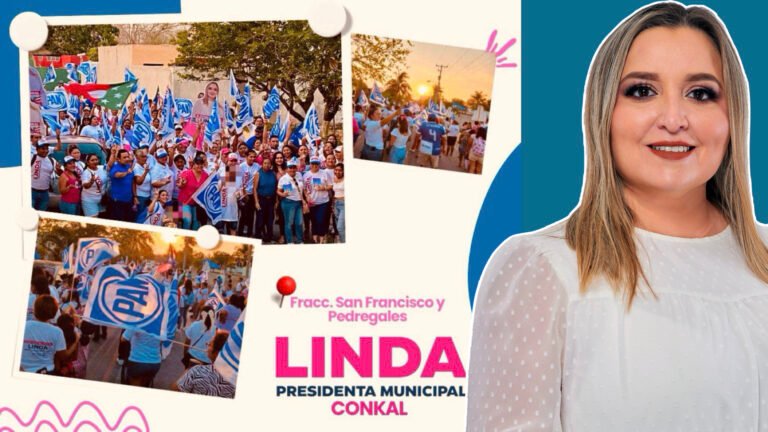 Linda Pérez Quijano avanza con paso firme en su tercer día de campaña en Conkal