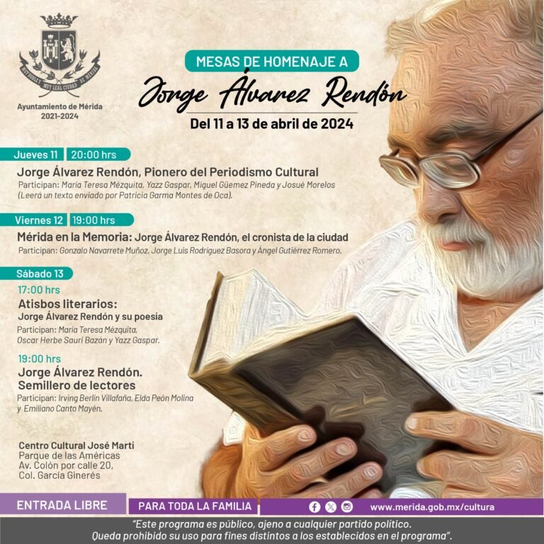 Hoy inicia serie de homenajes a Jorge Álvarez Rendón