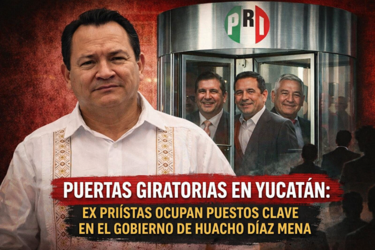 Puertas giratorias” en Yucatán: ex priistas ocupan espacios clave mientras cuadros de Morena se diluyen