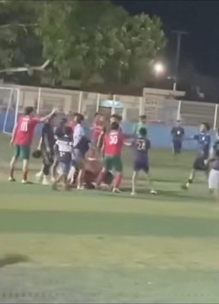 Partido amateur en Progreso termina en violenta riña ante familias y menores de edad