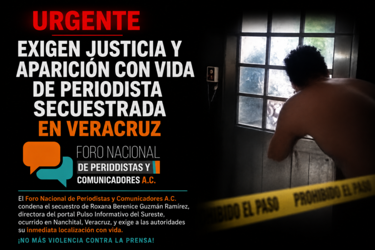 Exigen justicia y aparición con vida de periodista secuestrada en Veracruz