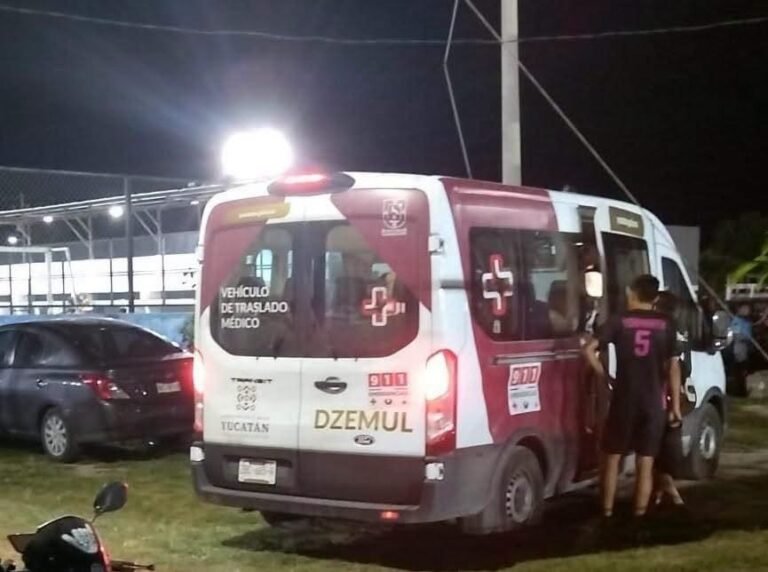 Cuestionan uso de unidad médica municipal para traslado de futbolistas en Dzemul