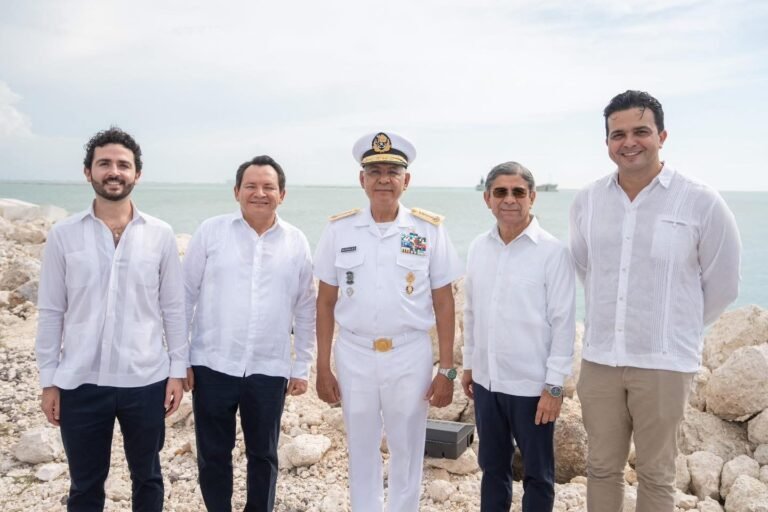 Milo Barrera destaca arranque de la ampliación del Puerto de Progreso
