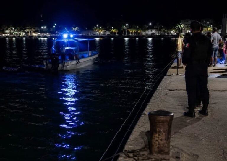 Turista fallece tras caer de una embarcación frente a Progreso; investigan las circunstancias del accidente