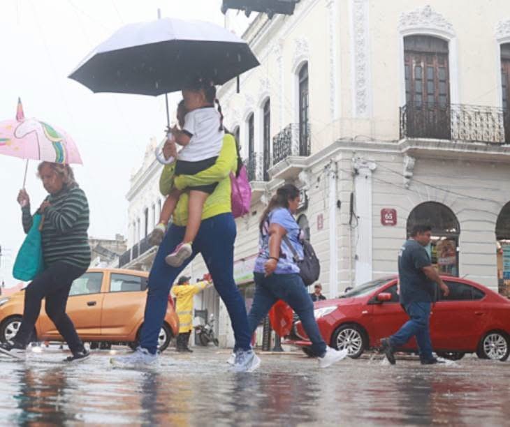 Mérida rompe nuevamente récord de lluvia; el Centro acumula más de 134 milímetros
